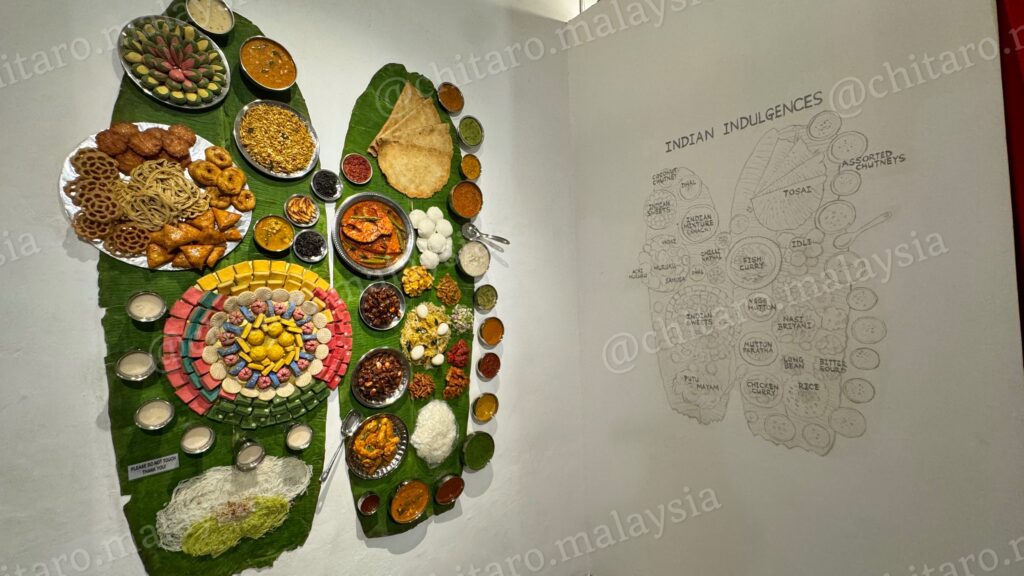 インド系の食文化の展示